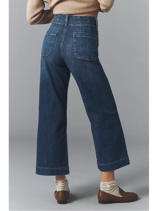 Anthropologie | The Colette Crop Wide-Leg Jeans by Maeve - Picture 2 of 16